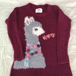 Super cute like new Llama Justice Sweater!